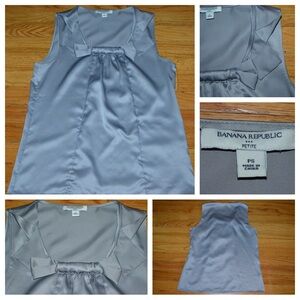 Women’s Banana Republic satin top, size petite small PS